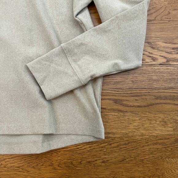 Calia High Turtleneck Long Sleeve Neutral Beige Top - Picture 4 of 9